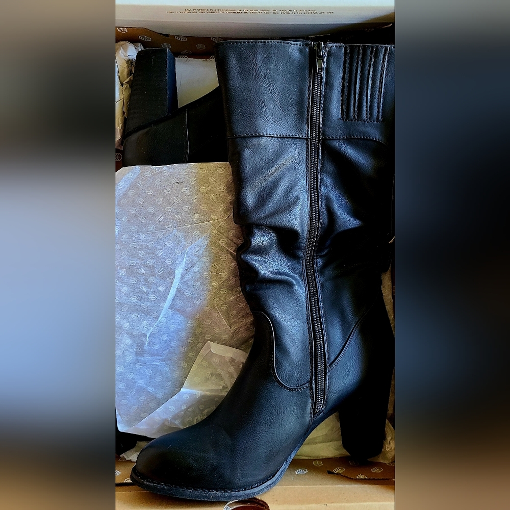 Call It Spring Alinoe Slouch Black Boot
